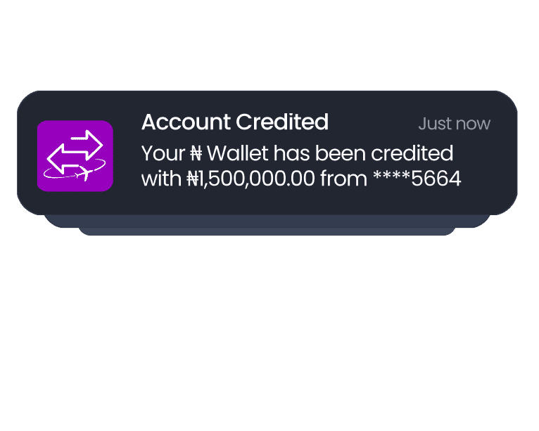 Instant transaction notifications
